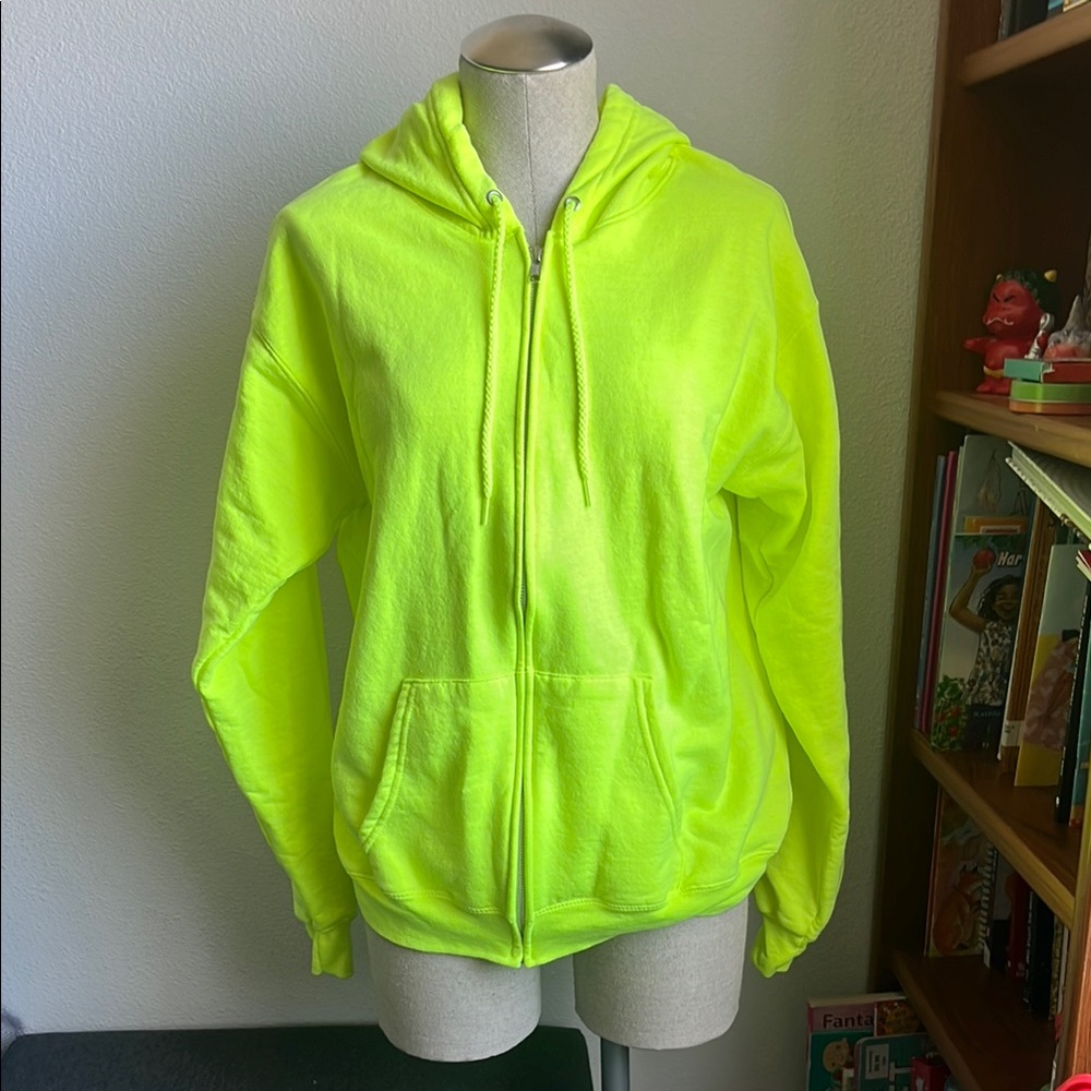 🌻 Hanes Neon Yellow Women's Sweater
